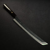 Tsunehisa Blue 2 "Samurai" Sakimaru Sujihiki 300mm, Ebony with Mosaic Pin Handle