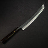 Tsunehisa Blue 2 "Samurai" Sakimaru Sujihiki 300mm, Ebony with Mosaic Pin Handle