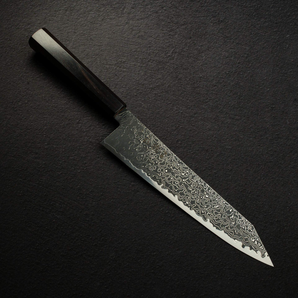 하츠코코로 류효 SG2 블랙 다마스커스 K팁 규토(셰프나이프) 210mm 에보니 핸들