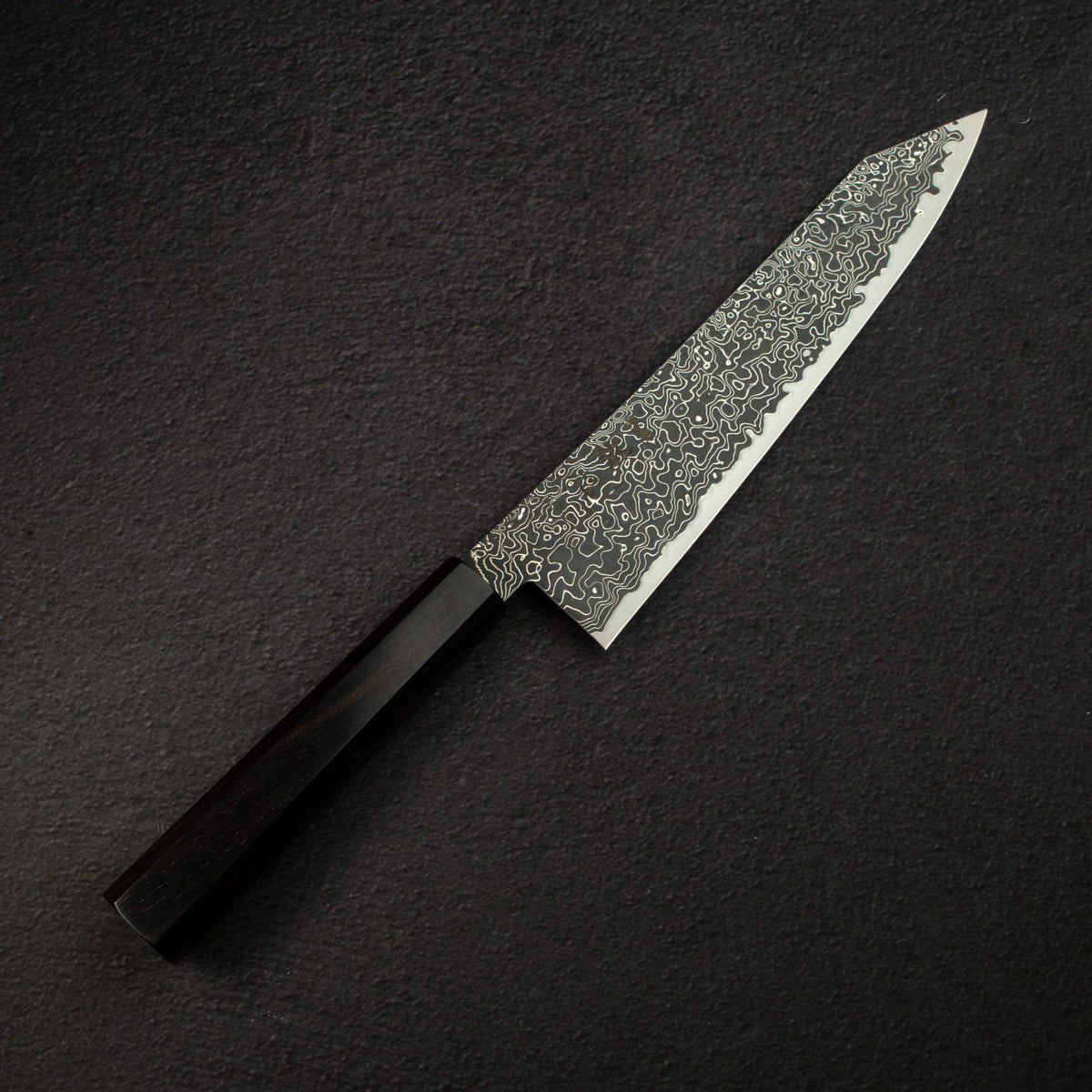 하츠코코로 류효 SG2 블랙 다마스커스 K팁 규토(셰프나이프) 210mm 에보니 핸들