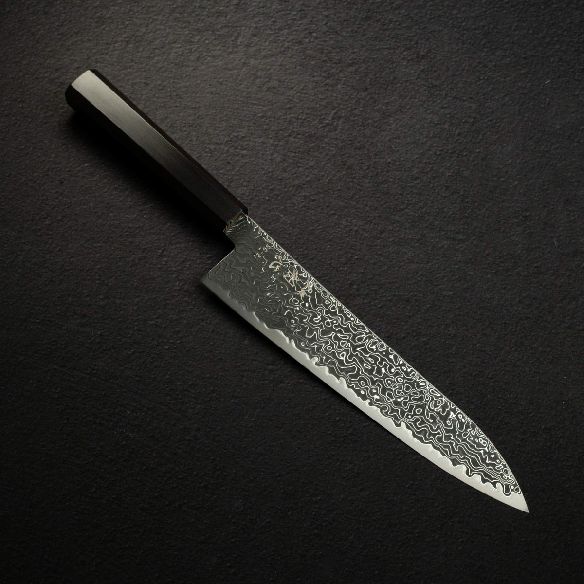 하츠코코로 류효 SG2 블랙 다마스커스 규토(셰프나이프) 210mm 에보니 핸들