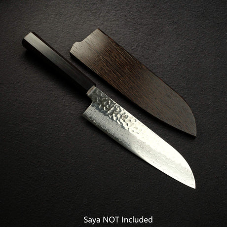 하츠코코로 하야부사 VG10 다마스커스 츠치메 산토쿠(다용도칼) 180mm 에보니 핸들