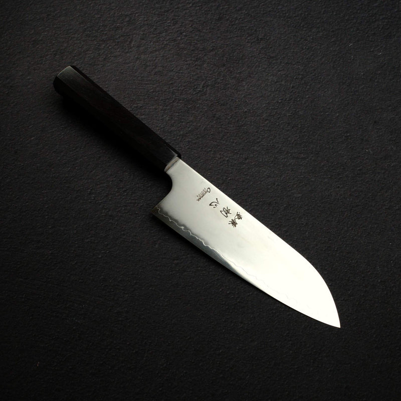 Hatsukokoro Hayabusa Chromax Santoku 170mm, Ebony Handle