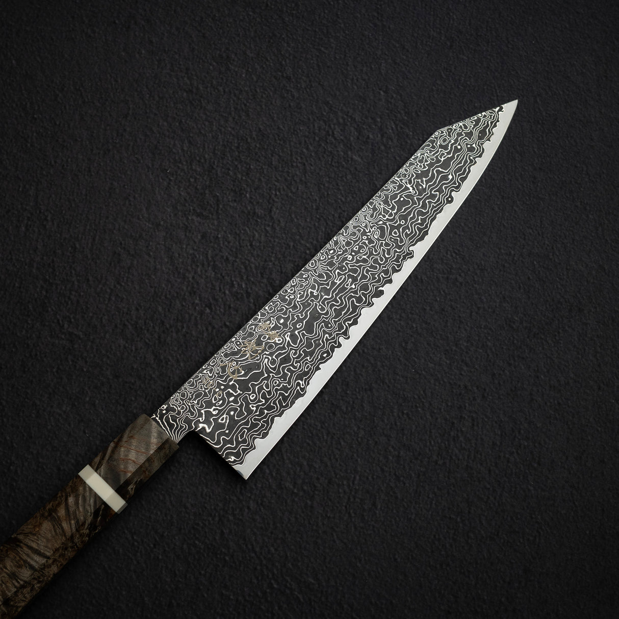 하츠코코로 류효 SG2 블랙 다마스커스 K팁 규토(셰프나이프) 240mm 자작나무 핸들