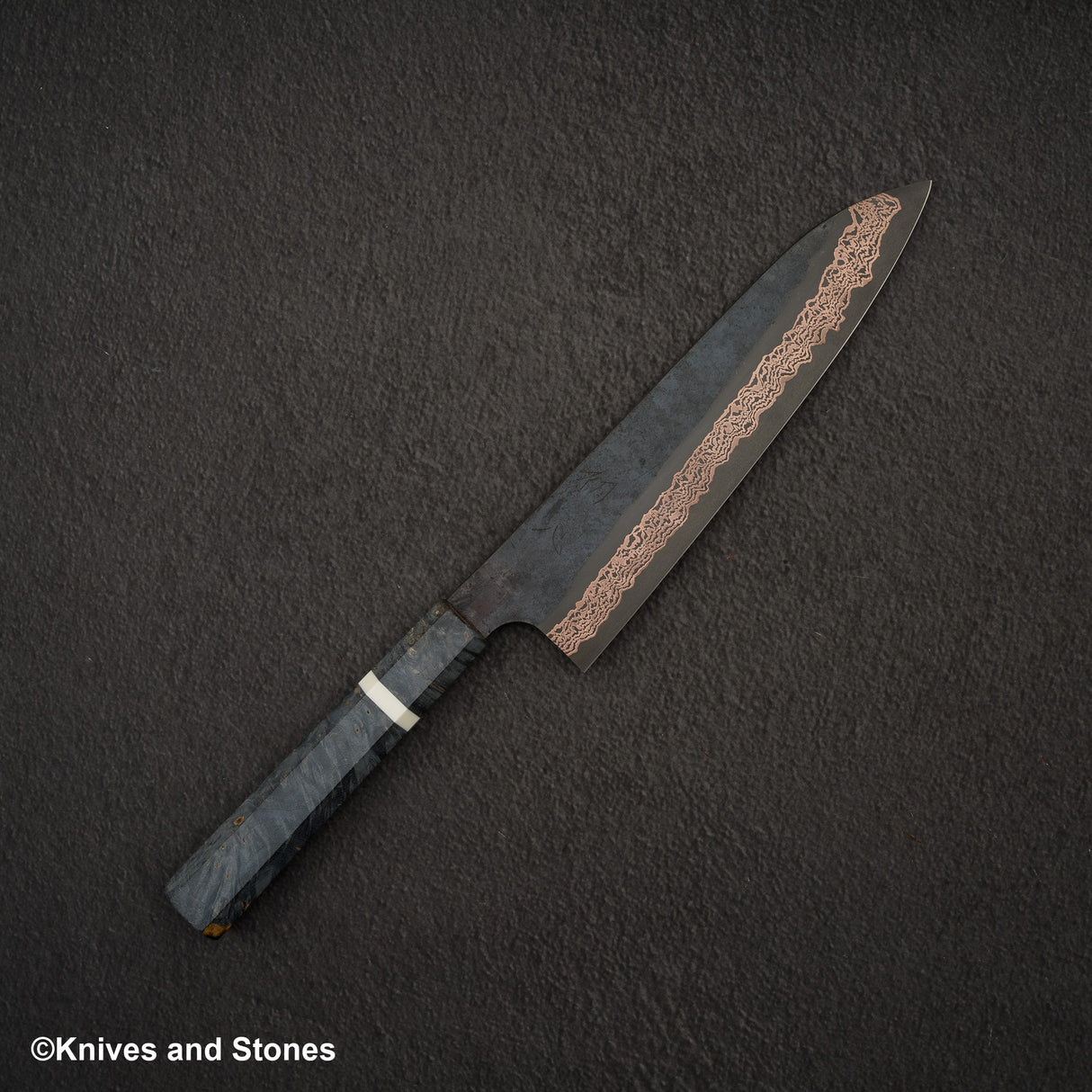 Hatsukokoro x Nigara Yorokobi SLD Copper Damascus Gyuto 210mm Birch Handle