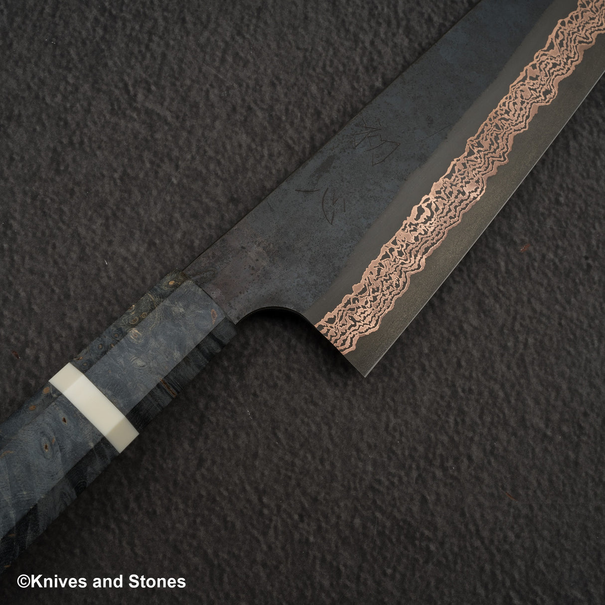 Hatsukokoro x Nigara Yorokobi SLD Copper Damascus Gyuto 210mm Birch Handle