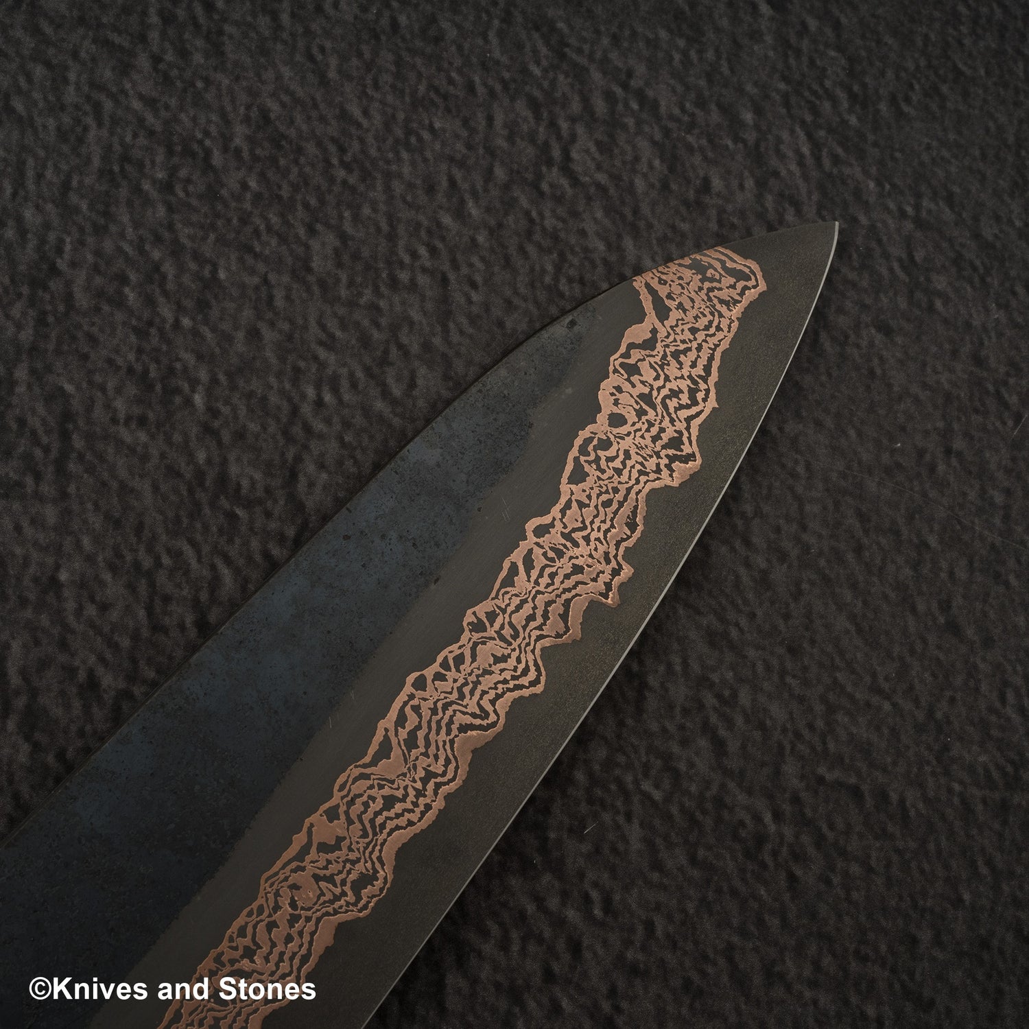 Hatsukokoro x Nigara Yorokobi SLD Copper Damascus Gyuto 210mm Birch Handle