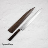 하츠코코로 x 묘진 시라사기 백2강 야나기바(사시미칼) 330mm