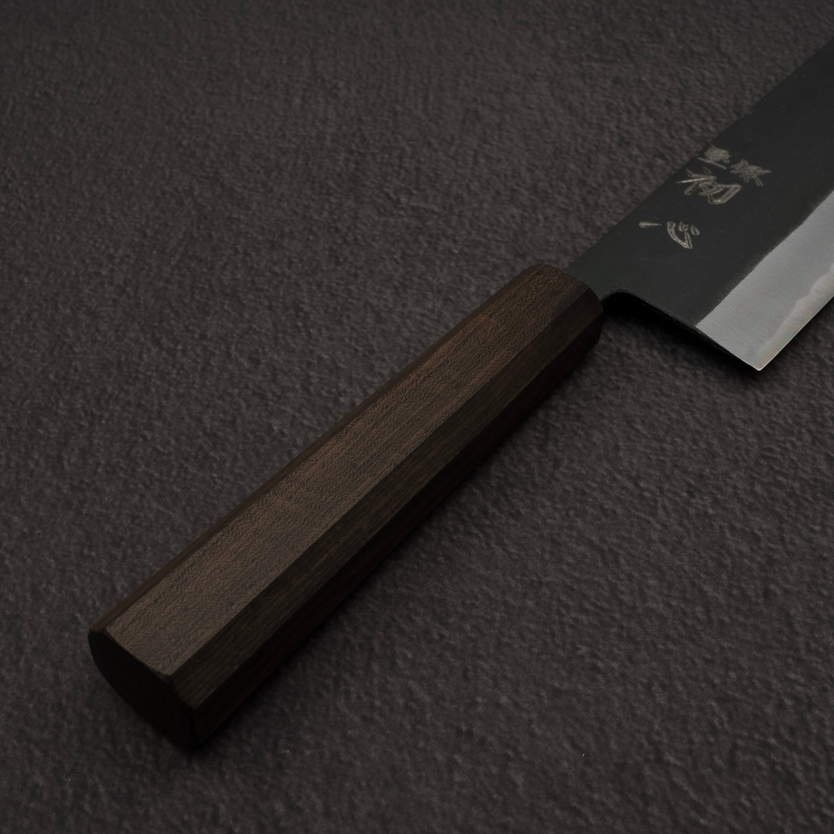 하츠코코로 아오사기 청2강 쿠로우치 나키리(야채칼) 165mm 블랙 차카테
