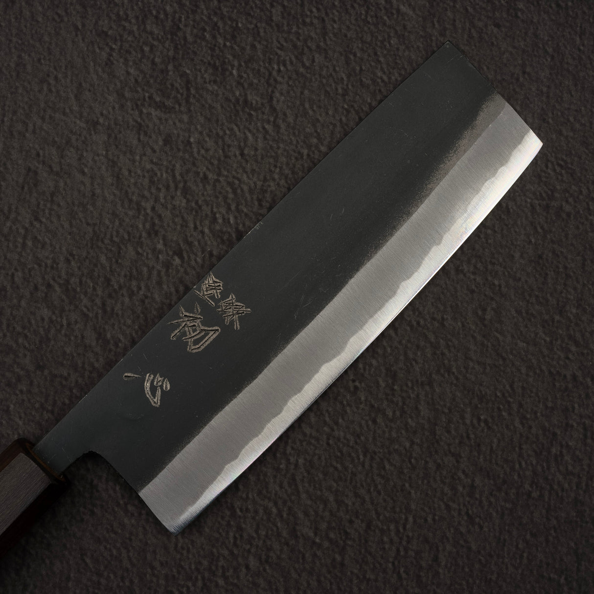 하츠코코로 아오사기 청2강 쿠로우치 나키리(야채칼) 165mm 블랙 차카테