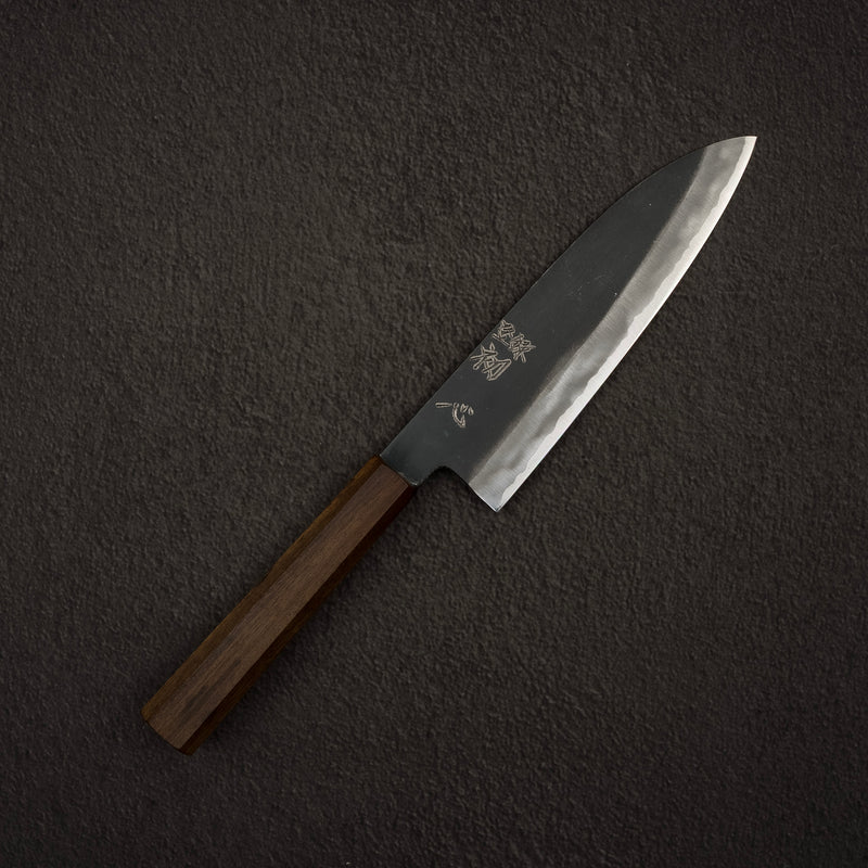 하츠코코로 아오사기 청2강 쿠로우치 산토쿠(다용도칼) 180mm 블랙 차카테