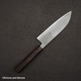 하츠코코로 청2강 다마스커스 미가키 산토쿠(다용도칼) 180mm 에보니 핸들