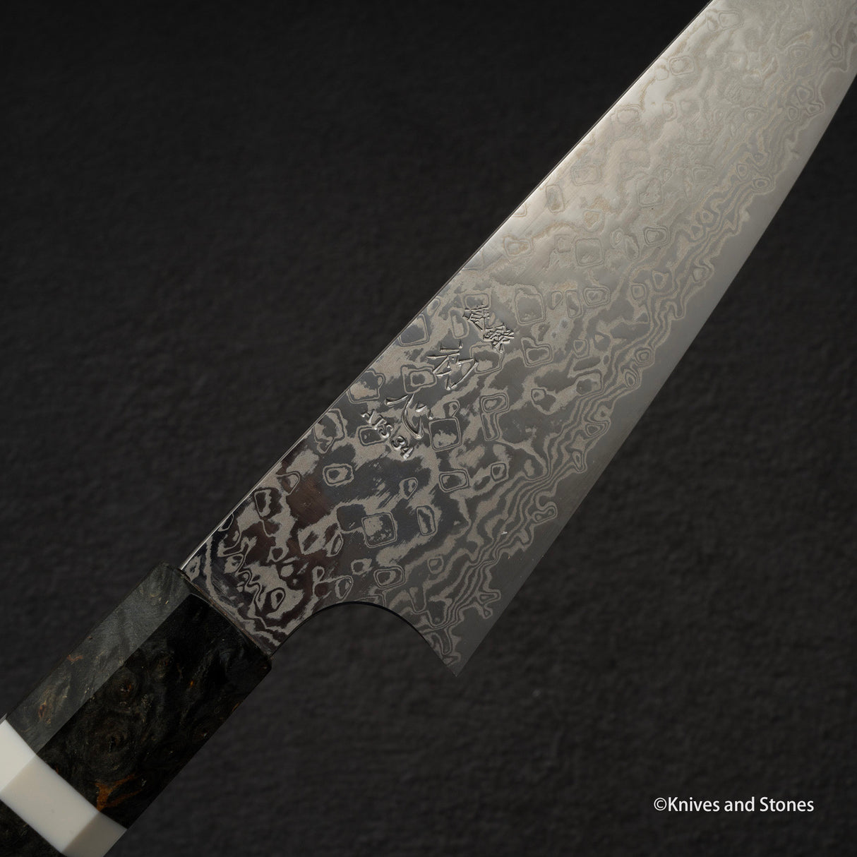 하츠코코로 긴가 ATS34 다마스커스 페티 150mm