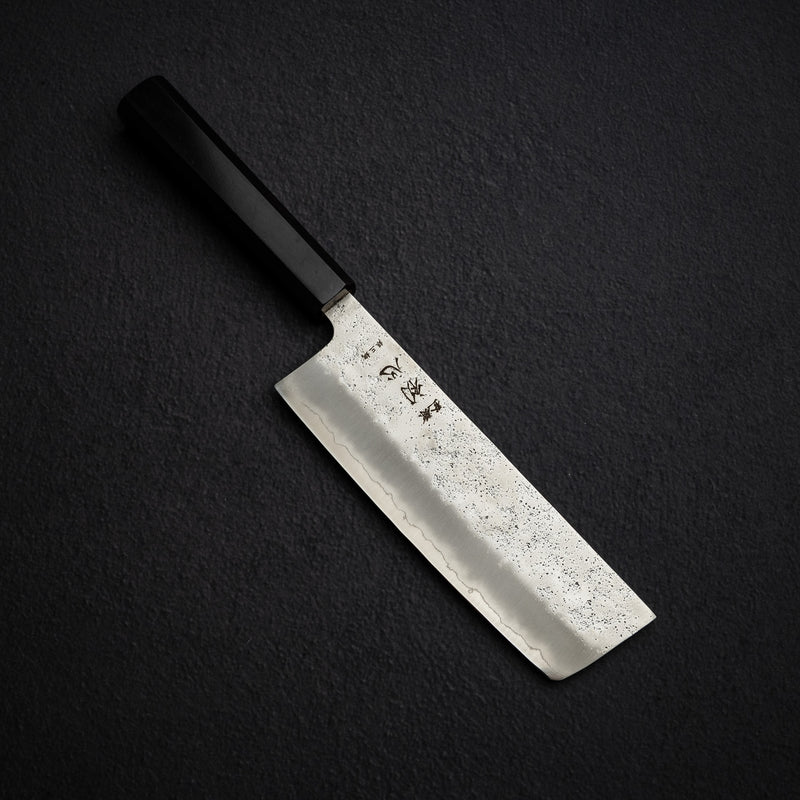 하츠코코로 긴레이 은삼강 나시지 나키리(야채칼) 165mm 에보니 핸들