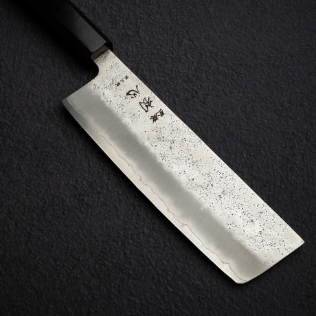 하츠코코로 긴레이 은삼강 나시지 나키리(야채칼) 165mm 에보니 핸들