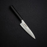 Hatsukokoro Ginrei Ginsan Petty 130mm Nashiji Ebony