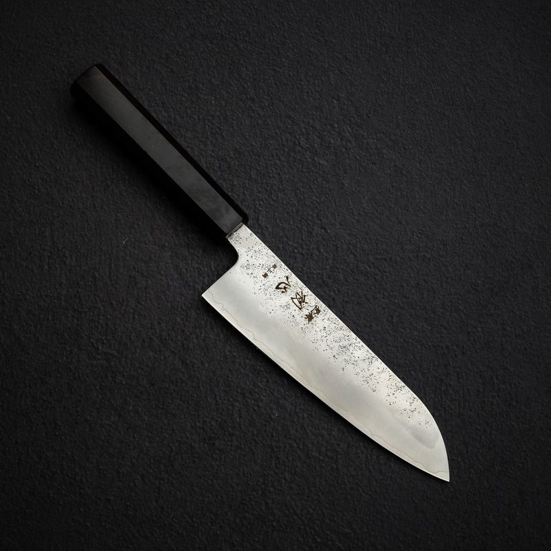 하츠코코로 긴레이 은삼강 나시지 산토쿠(다용도칼) 175mm 에보니 핸들