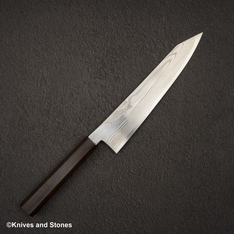 하츠코코로 긴소우 은삼강 니켈 다마스커스 K팁 규토(셰프나이프) 210mm