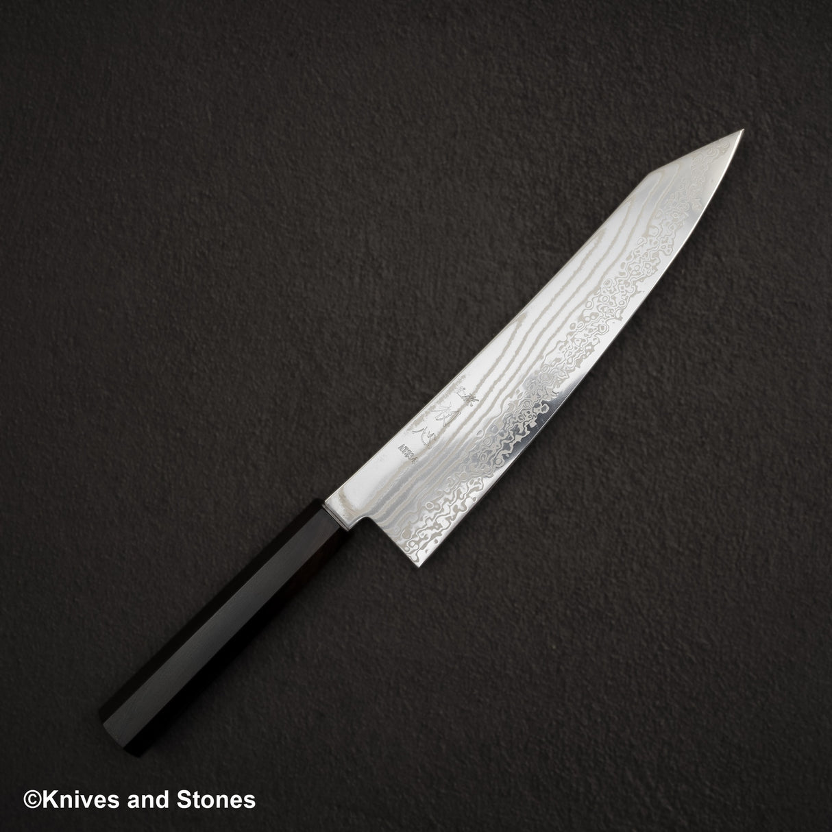 하츠코코로 하야부사 ATS34 다마스커스 K팁 규토(셰프나이프) 240mm