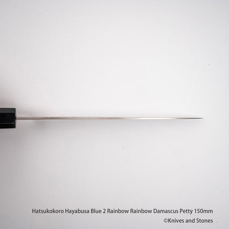 하츠코코로 하야부사 청2강 레인보우 다마스커스 페티 150mm