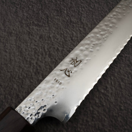 Hatsukokoro Hayabusa VG10 Tsuchime Sanmai Bread Knife 210mm