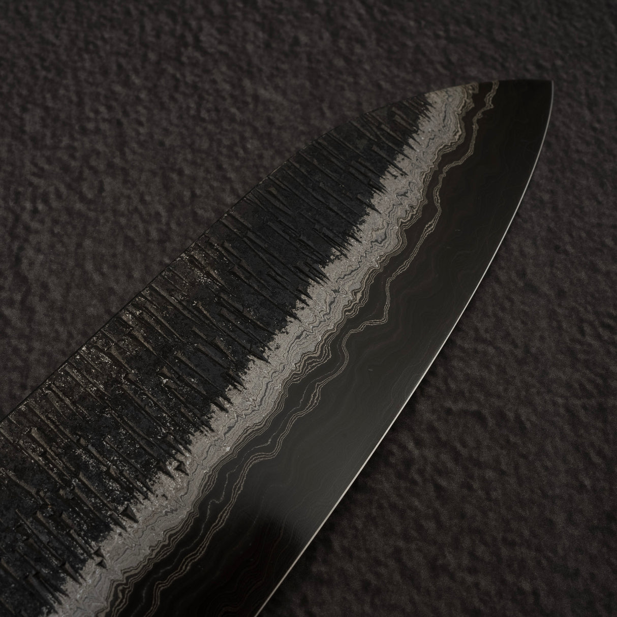 하츠코코로 이타다키 청2강 백2강 듀얼코어 다마스커스 츠치메 산토쿠(다용도칼) 170mm