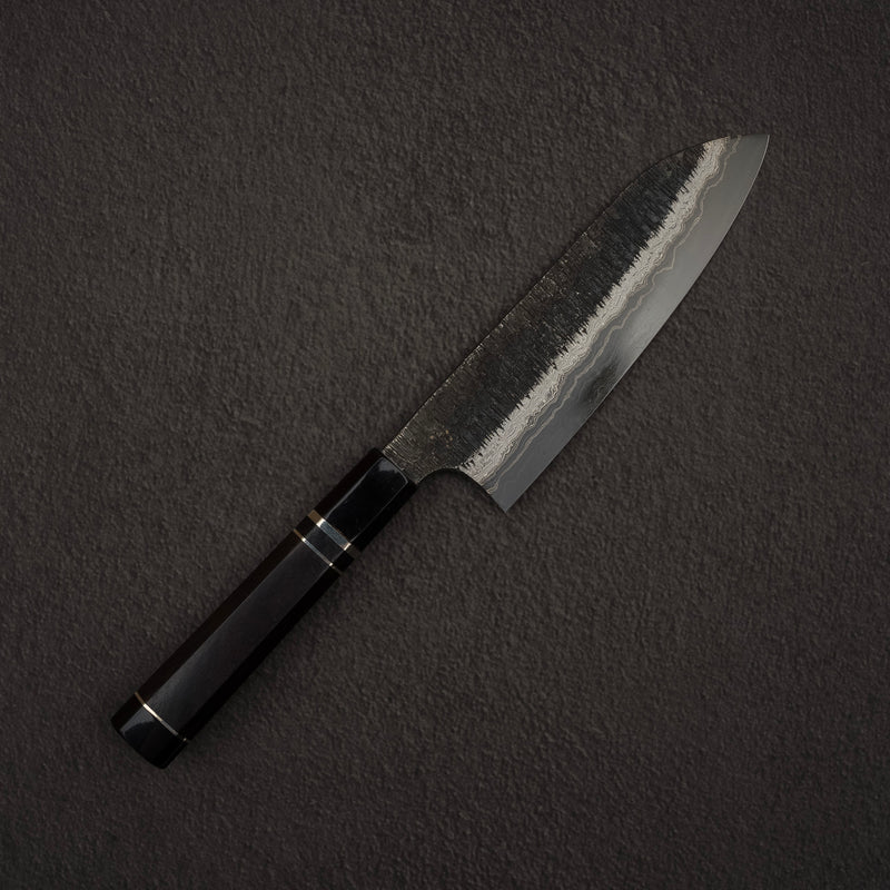 하츠코코로 이타다키 청2강 백2강 듀얼코어 다마스커스 츠치메 산토쿠(다용도칼) 170mm