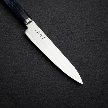 Hatsukokoro Kaijin Blue 2 Petty 150mm Migaki Curly Maple