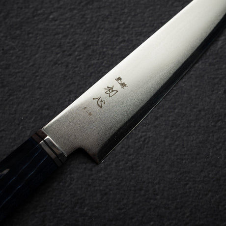 Hatsukokoro Kaijin Blue 2 Petty 150mm Migaki Curly Maple