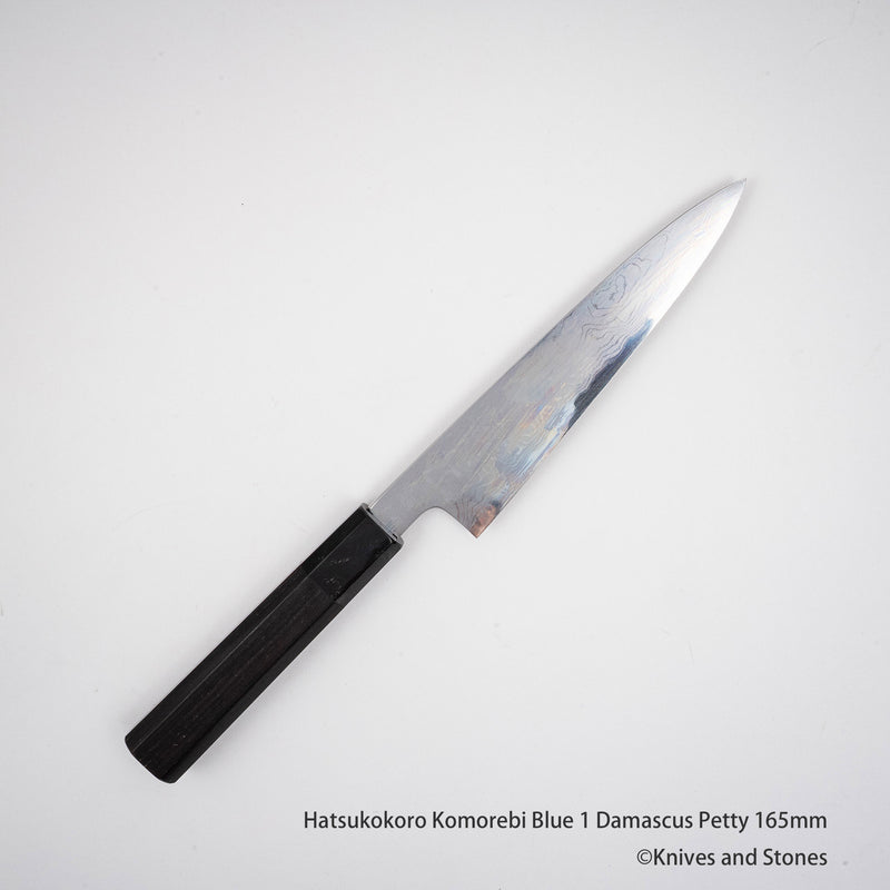 하츠코코로 코모레비 청1강 다마스커스 페티 165mm
