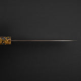 Hatsukokoro Kujaku V-Toku-2 Petty 150mm Rainbow Damascus Finish Green