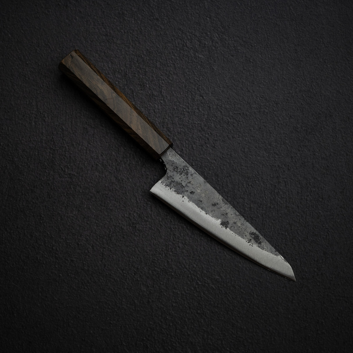 하츠코코로 쿠로가네 청2강 쿠로우치 양날 호네스키 150mm 블랙 차카테 핸들