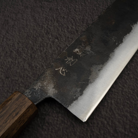 하츠코코로 쿠로가네 청2강 쿠로우치 K팁 규토(셰프나이프) 210mm 블랙 차카테