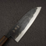 하츠코코로 쿠로가네 청2강 쿠로우치 산토쿠(다용도칼) 165mm 블랙 차카테