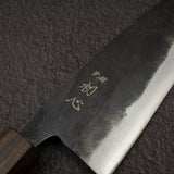 하츠코코로 쿠로가네 청2강 쿠로우치 산토쿠(다용도칼) 165mm 블랙 차카테