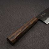 하츠코코로 쿠로가네 청2강 쿠로우치 산토쿠(다용도칼) 165mm 블랙 차카테
