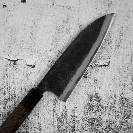 Hatsukokoro Kurokaze Blue 2 Deba 180mm Double Bevel Kurouchi