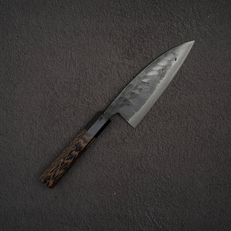 하츠코코로 쿠로카제 청2강 쿠로우치 양날 데바(생선손질칼) 150mm