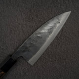 하츠코코로 쿠로카제 청2강 쿠로우치 양날 데바(생선손질칼) 150mm