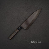 하츠코코로 쿠로카제 청2강 쿠로우치 양날 데바(생선손질칼) 150mm