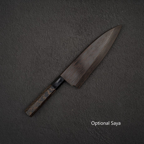 Hatsukokoro Kurokaze Blue 2 Kurouchi Deba 150mm Double Bevel
