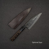 하츠코코로 쿠로카제 청2강 쿠로우치 양날 데바(생선손질칼) 150mm