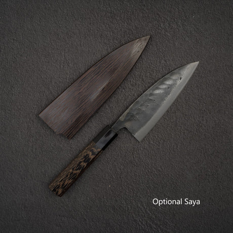 Hatsukokoro Kurokaze Blue 2 Kurouchi Deba 150mm Double Bevel