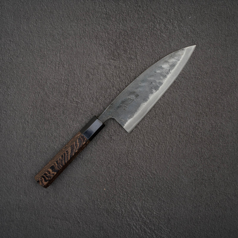 하츠코코로 쿠로카제 청2강 쿠로우치 양날 데바(생선손질칼) 165mm