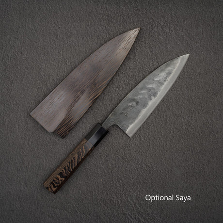 Hatsukokoro Kurokaze Blue 2 Kurouchi Deba 165mm Double Bevel