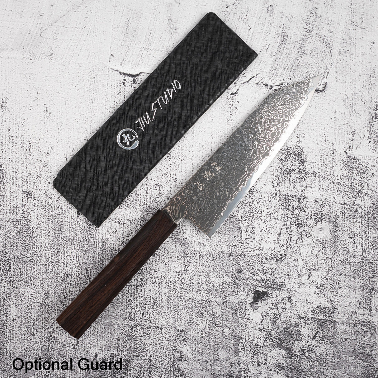 하츠코코로 류효 SG2 블랙 다마스커스 분카 180mm