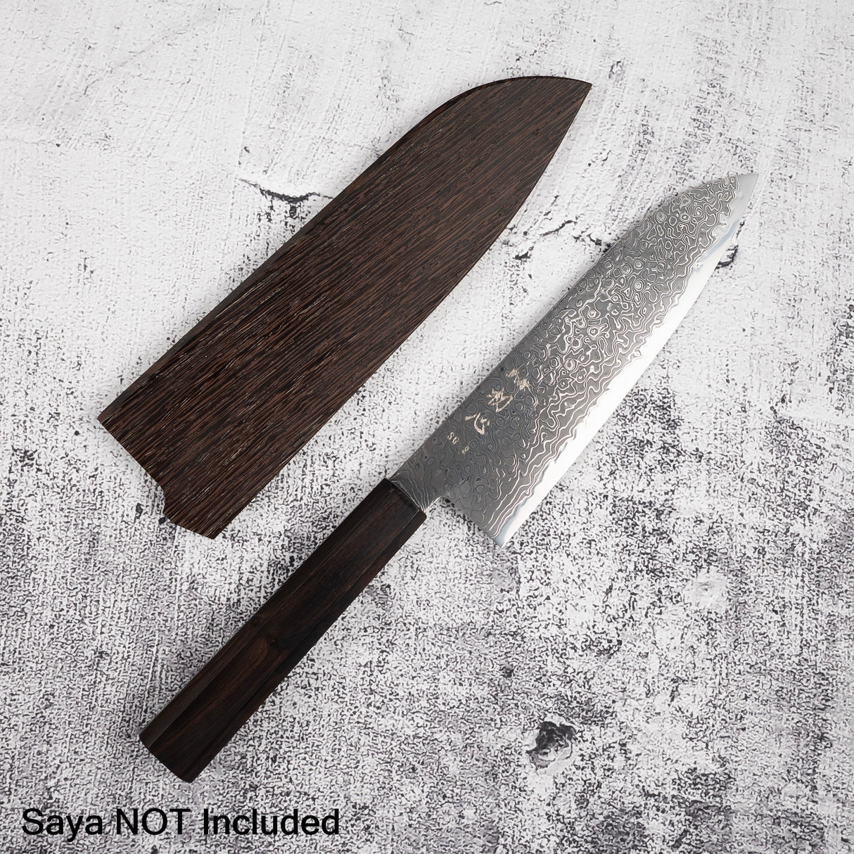 하츠코코로 류효 SG2 블랙 다마스커스 산토쿠(다용도칼) 180mm
