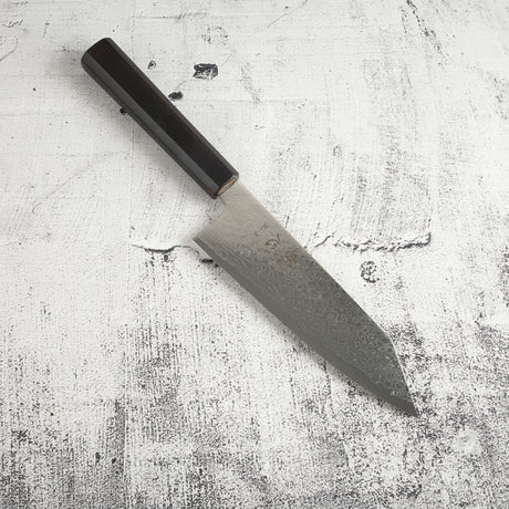 Hatsukokoro Ryuhyo SG2 Damascus Bunka 180mm Ebony Handle