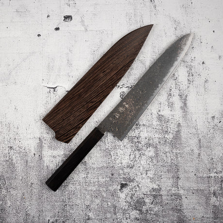 하츠코코로 류효 SG2 블랙 다마스커스 규토(셰프나이프) 240mm 에보니 핸들