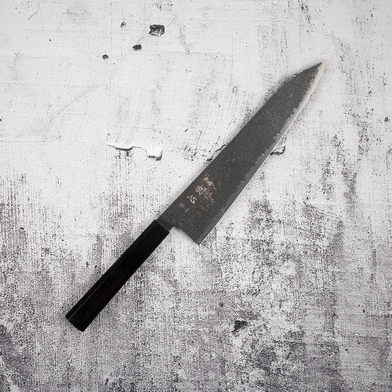 하츠코코로 류효 SG2 블랙 다마스커스 K팁 규토(셰프나이프) 240mm 에보니 핸들